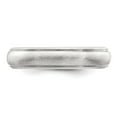 thumbnail image 4 of Sterling Silver 5mm Satin Half Round with Edge Lines Size 7 Band, 4 of 6