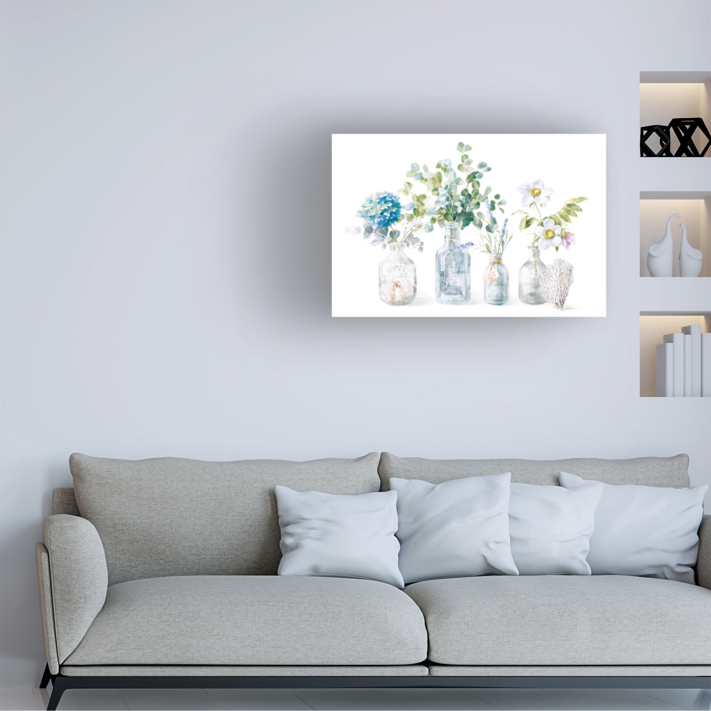 Danhui Nai 'Beach Flowers I' Canvas Art