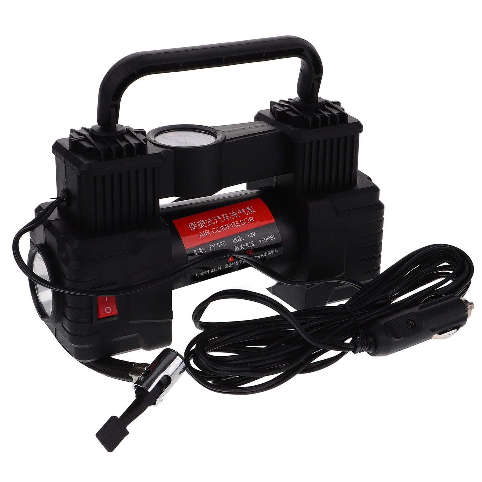 SHISUYAN Tire Inflator Portable Air Compressor Inflation Pump With Tire Pressure Gauge For Car