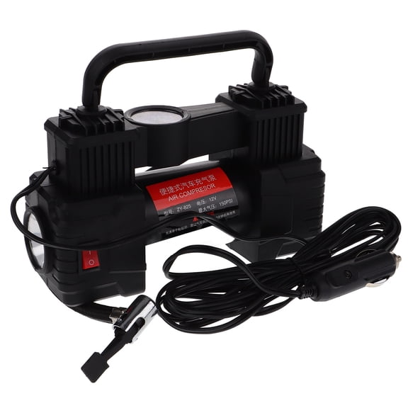 FOMIYES Portable Tire Inflator Air Compressor Black for Car Tires with Stable and Efficient Design
