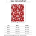 thumbnail image 2 of Snowflakes Red Throw Blankets All Season Ultra Soft Warm Fleece Blanket For, 2 of 9