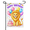 Garden Flag-2, variant on Happy Spring Easter Bald Eagle Colorful Flower Garden Flag 12×18in Double Sided Linen Decor For Outdoor Home Yard Patio Seasonal
