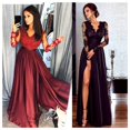 thumbnail image 2 of Women Evening Party Ball Prom Formal Cocktail Wedding Bridesmaid Long Dress Red Size M, 2 of 4