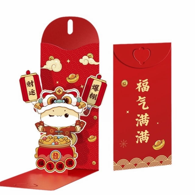 Spring Festival Red Envelope Chinese Zodiac Year Red Envelopes Chinese New Year Red Packets Hongbao 3D