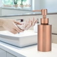 thumbnail image 6 of Stainless Steel Soap Dispenser Kitchen Bathroom Countertop Hand Pump Liquid Copper Soap Dispenser Lotion Bottle Rose Gold[250ml], 6 of 9