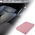thumbnail image 2 of Unique Bargains Car Center Console Cover Car Armrest Cover 12.2"x7.87"x1.97" Pink Nappa Leather, Sponge Double W Pattern, 2 of 7