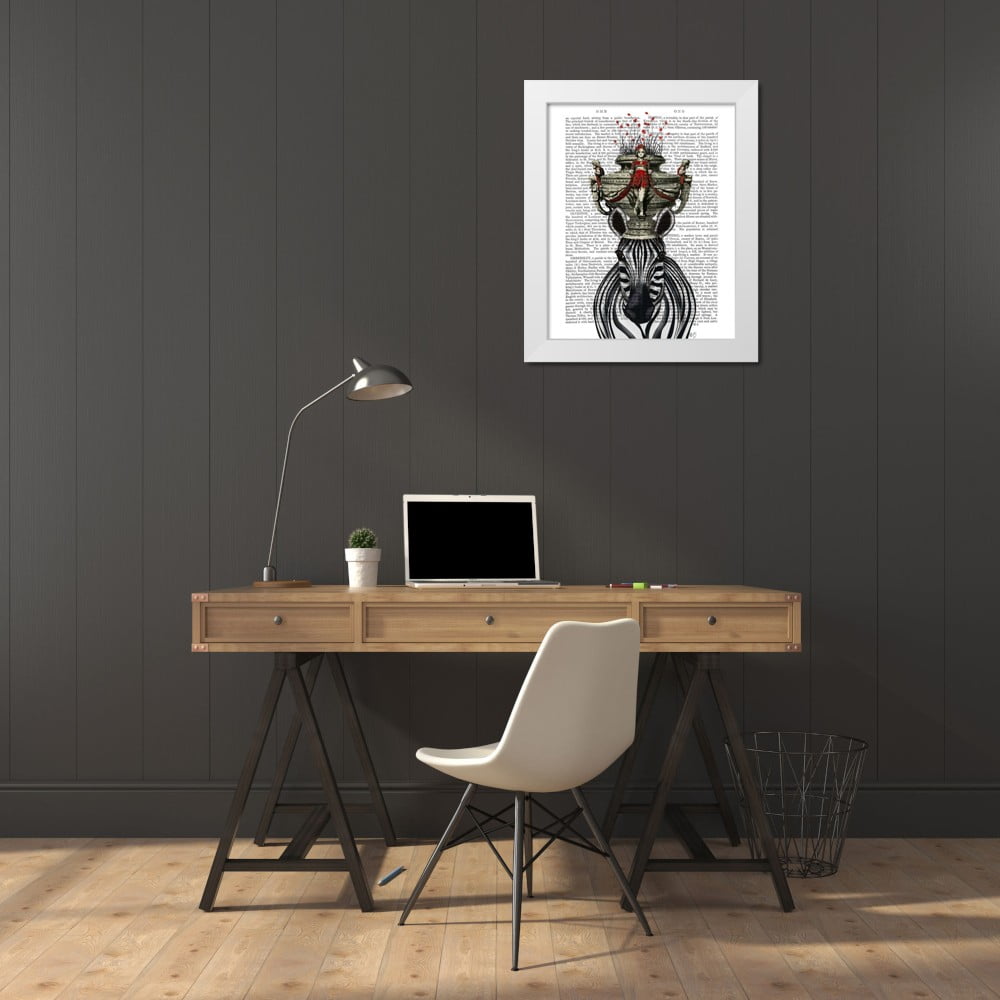 Fab Funky 20x24 Black Modern Framed Museum Art Print Titled