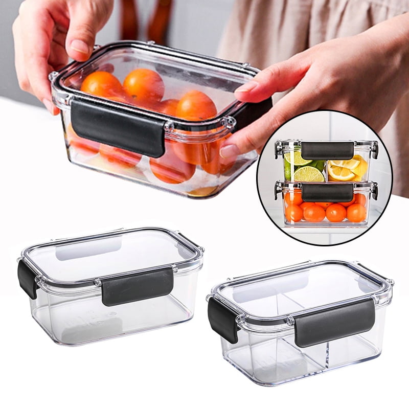 Square Refrigerator Storage Box Reusable Pp Kitchen Food Fruit And