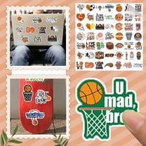 Room Decor Basketball Sports Stickers Decorate Luggage Notebook DIY Decorations For Home Bedroom Peel And Stick Wallpaper