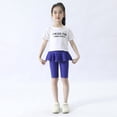 thumbnail image 4 of GYRATEDREAM Girls Knee Length Leggings with Skirt Stretchy Kids Summer Pants for Girls 3-11 Years, 4 of 13