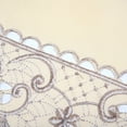 thumbnail image 4 of MYG 12x18in Table Runner Embroidered Floral Lace Fabric Translucent Gauze Table Cloth 2#, 4 of 9