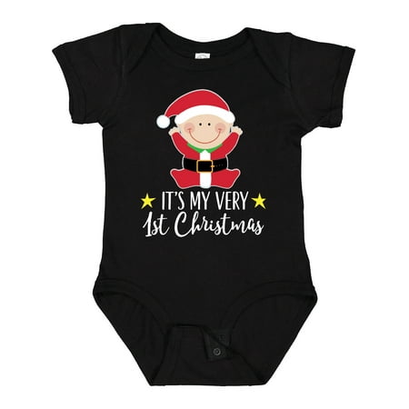 

Inktastic Babys 1st Christmas Santa Claus Gift Baby Boy or Baby Girl Bodysuit