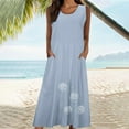 thumbnail image 2 of CHGBMOK Womens Sleeveless Maxi Dress Plus Size Flowy Summer Dresses Print Bohemian Dress for Beach with Pockets, 2 of 8