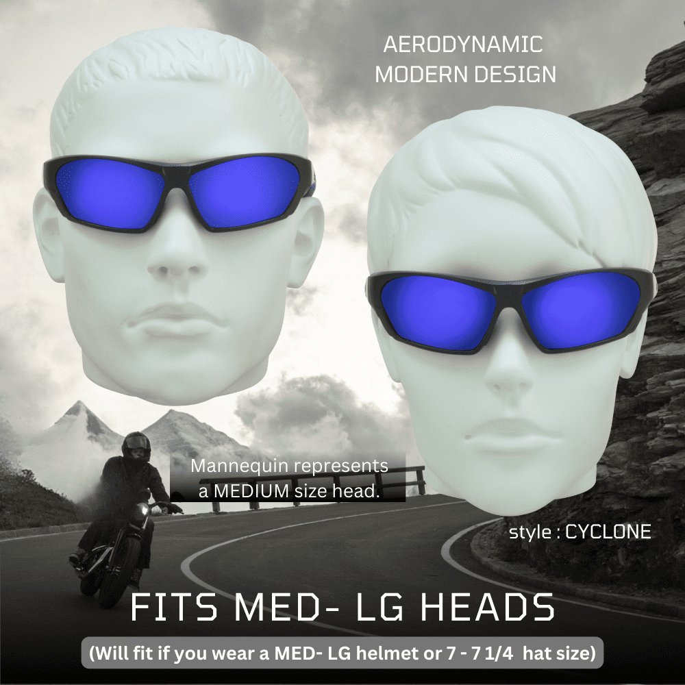 Bikershades Motorcycle Glasses for Men Women Windproof Biker Goggles Foam Cushion