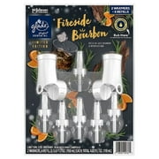 Glade PlugIns Scented Oil, 2 Warmers + 6 Refills, Fireside Bourbon
