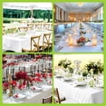 thumbnail image 2 of 6-Pack White Rectangle Tablecloths 90x132 Inch, Polyester Fabric for 8 ft Tables, Wrinkle Resistant & Washable for Weddings & Banquets, 2 of 10