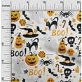 thumbnail image 2 of oneOone Georgette Viscose Gamboge Yellow Fabric Halloween Sewing Craft Projects Fabric Prints By Yard 42 Inch Wide, 2 of 4
