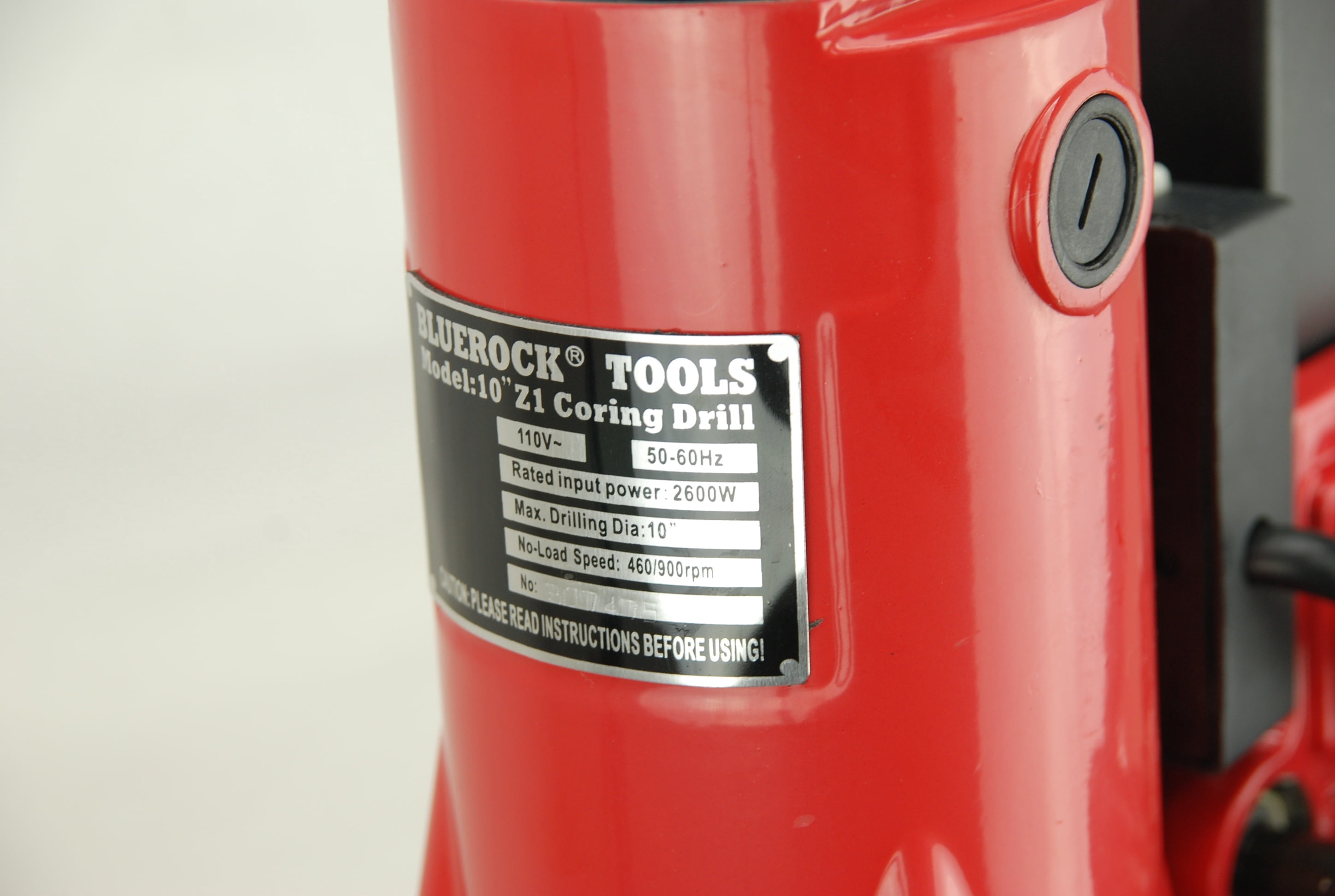 BLUEROCK ® Model 10Z1 Heavy Duty 2-Speed Concrete Core Drill w/ Stand Rig