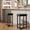 green 2PC, variant on Set of 4 Counter Height 25 Inch Backless Bar Stools Upholstered PU Leather Seats Metal X Frame with Footrest Modern Kitchen Island Stools for Home Bar Dining Room Gray
