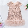 thumbnail image 2 of Toddler Girls Sequin Dress A-Line Sparkly Sleeveless Wedding Gown Party Dresses for Girls Kids Summer Clothes, 2 of 6