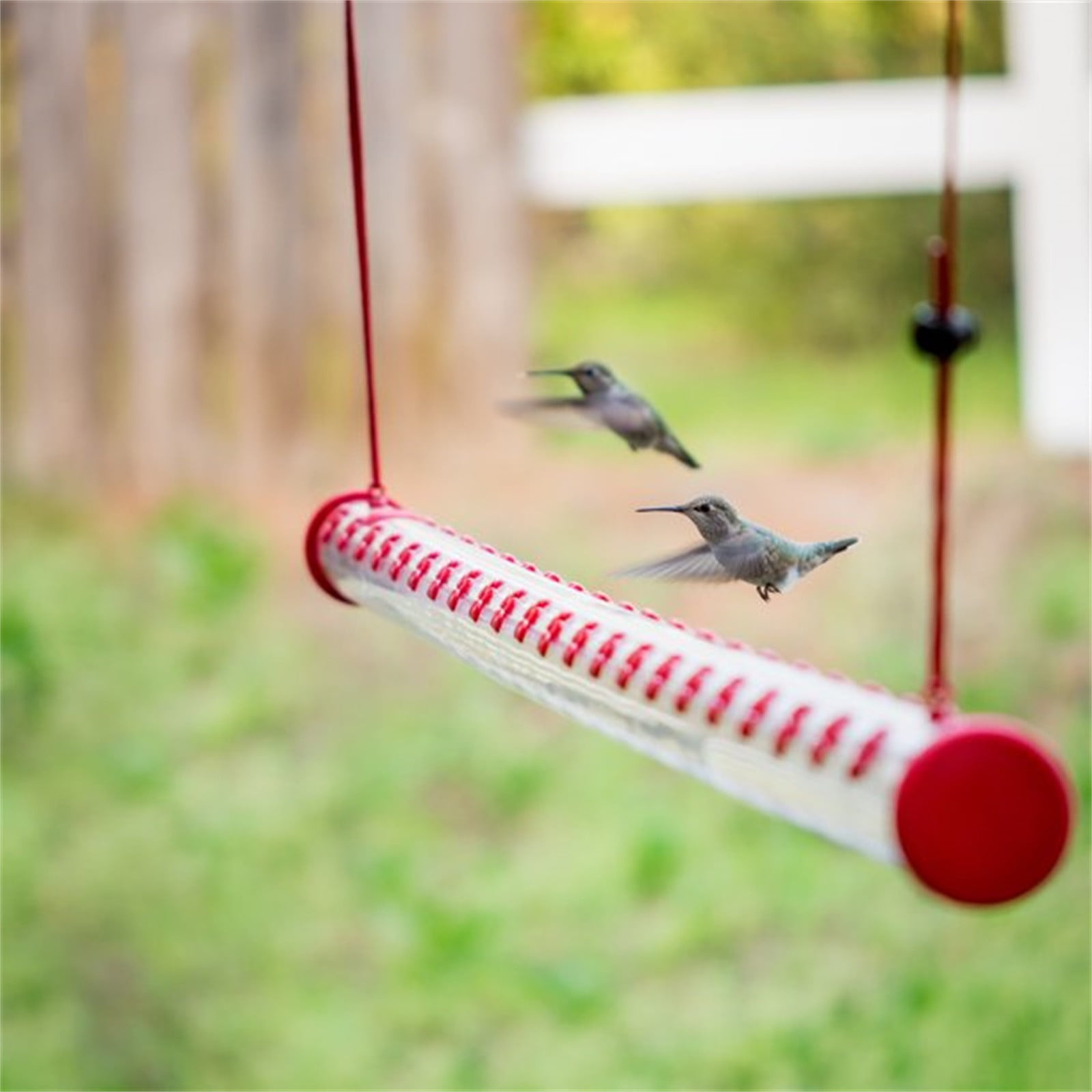 Details about   Hanging Hummingbird Feeder long tube with Hole Bird Feeding Transparent Red Tube 