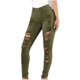 thumbnail image 2 of Pntutb Moda Mujer Botón Cremallera Bolsillo Agujero Pantalones Slim Skinny Denim Casual Jeans Pntutb Pntutb-5060, 2 of 5
