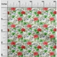 thumbnail image 2 of oneOone Tissu en Coton Blanc Cambrique Tissu de Robe Tropicale Tissu Imprimé au Mètre 56 Pouces de Large, 2 of 5