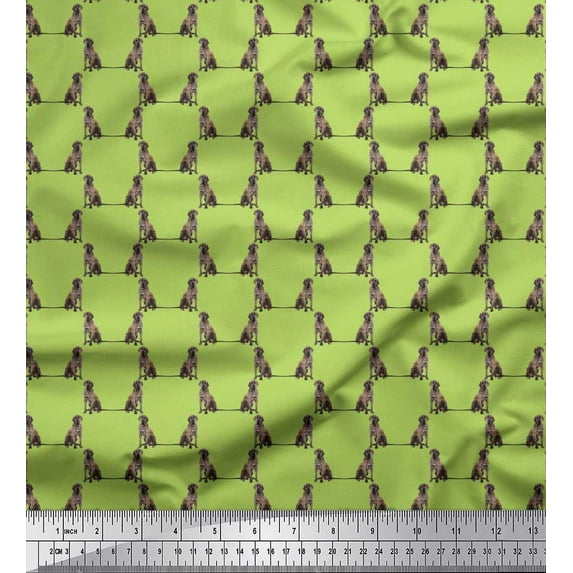 Soimoi Rayon Fabric Cane Corso Dog Print Fabric by Yard 42 Inch Wide