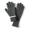 thumbnail image 1 of Guantes de invierno para mujer, cálidos guantes de punto de lana elásticos sin dedos con dedos para pantalla táctil 1108, 1 of 5