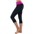 thumbnail image 3 of ToBeInStyle Women's Comfy Capri Yoga Pants with Criss-Cross Design, 3 of 7