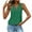 Green, variant on AherBiu Boho Tank Tops for Women Eyelet Keyhole V Neck Lightweight Summer Casual Loose Vacation Shirts