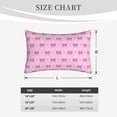 thumbnail image 4 of Fotbe Pink bows Pattern Pillow Cases - Envelope Closure - Luxury, Extra Soft, Cooling Pillow Covers - Wrinkle, Fade, Stain Resistant-16"x24", 4 of 6