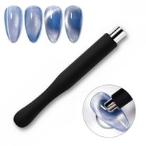 Nail Magnet Cat Eye Nail Design Magnet Stick With Silicone Protective Sleeve, Cylindrical Magnet For 3D Magnetic Cat Eye Gel Polish Nail Art Tool For Nail Studio And Salon, Home DIY, Black