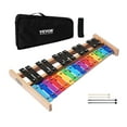 thumbnail image 1 of VEVOR Glockenspiel Xylophone, 27 Notes, Professional Xylophone Percussion Instrument, with Colorful Metal Keys, Includes 4 Mallets, Carrying Bag, Beginner Musical Instrument Kit for Adults and Kids, 1 of 9