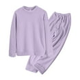 thumbnail image 1 of Ensembles de Pyjama pour Femmes Pyjama Uni pour Femmes Automne et Hiver Doux Demi-Polaire Plus Molleton Chaud Ensemble de Vêtements de Maison Haut de Gamme pour Femmes Pyjamas, 1 of 8