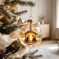 thumbnail image 4 of Plastic Christmas Ball Ornaments Nativity Scene Holy Family Hanging Decor Religious Christmas Tree Decoration, 4 of 7
