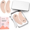 thumbnail image 1 of Rejoda-Patchs pour les Yeux en Silicone - Patchs Réutilisables pour les Yeux, Patchs Anti-Rides, Masque sous les Yeux Réutilisable, Repulpe les Ridules et Rides, avec Applicateur de Crème pour les Yeux en Métal, Boîte en Étain, 1 of 4