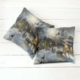 thumbnail image 2 of Ambesonne Colorful Throw Pillow Cover 2 Pack, Winter Rural Landscape, 24", Multicolor, 2 of 6