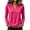 Hot Pink&05#0605A, variant on Garbnen Polo Shirts for Women V Neck Long Sleeve Shirts for Women Casual Fitted Outdoor Lightweight Fashion Office Women's Golf Shirt Green M