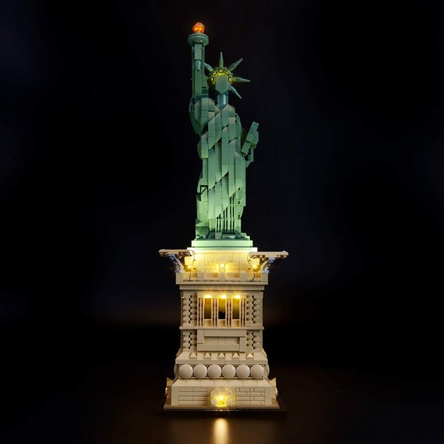 Kit de iluminacion LED BRIKSMAX para Lego 21042 Estatua de la Libertad Architecture
