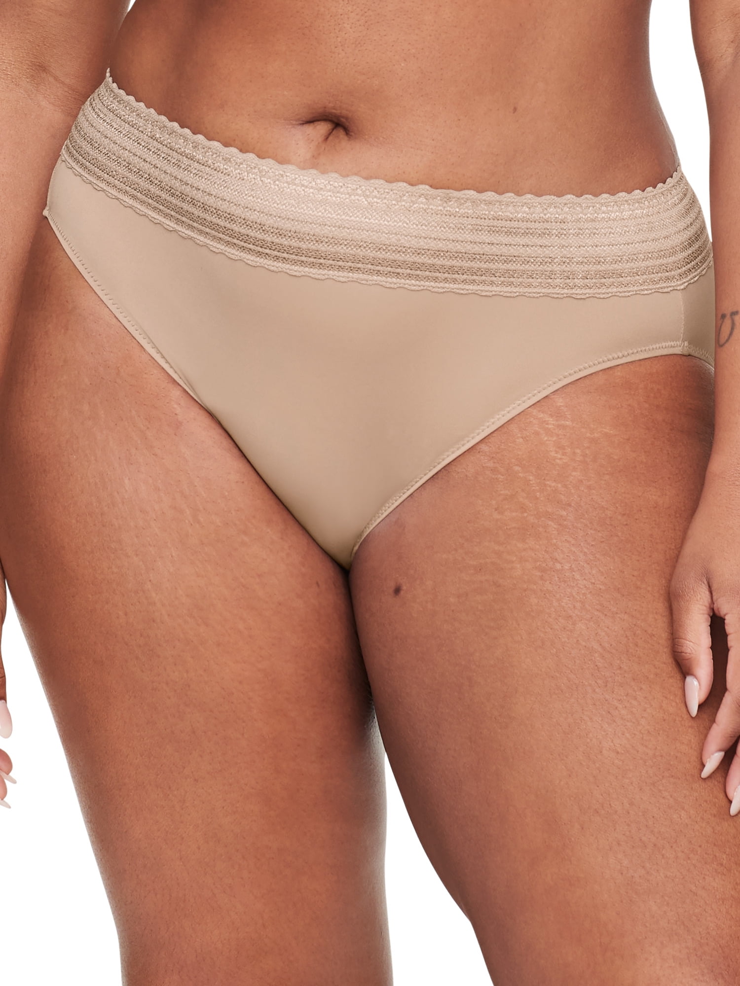 Warners® Blissful Benefits Dig-Free Comfort Waistband with Lace Microfiber Hi-Cut 3-Pack 5109W