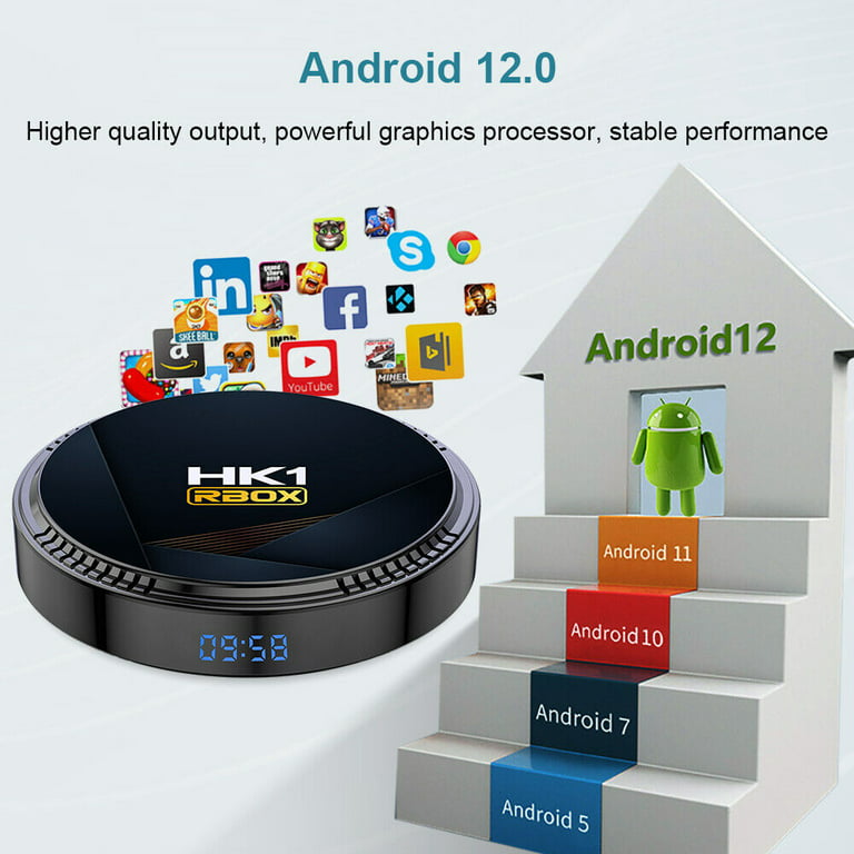 Android 10.0 Smart TV Box Quad Core 4K HD 2.4GHz WiFi 1080P 3D Media D