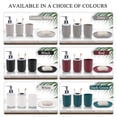 thumbnail image 5 of 4Pc Bathroom Accessories Set, Plastic Soap Dispenser and Toothbrush Holder Set, Soap Dish and Mouthwash Cup, Boho Bathroom Decor, White Bathroom Set, 5 of 6