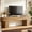 Light Brown, variant on Fnova 63" TV Stand, Farmhouse Wood Entryway Bench, Dining Bench, Multi-Functional Console Table for Living Room, Hallway, Bedroom
