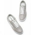 thumbnail image 3 of CMR CHAMARIPA Height Increasing Sports Shoes - Elevator Shoes Sneakers Women's - Gray Leather Sneakers 6 CM / 2.36 Inches, 3 of 5