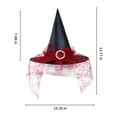 thumbnail image 3 of Witch Hat Decor Adult Kids,Halloween Witch Hat Decorations,Womens Witch Hat for Halloween Party,Halloween Witch Hats Halloween Party Witch Hats,Costume Accessories ,Fancy Dress Foldable Witch Hat, 3 of 6