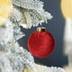 thumbnail image 5 of 12 bolas navideñas de terciopelo flocadas, adornos navideños de plástico, adornos colgantes decorativos para árbol de Navidad, decoración de 3,15 pulgadas, 5 of 5