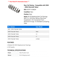 thumbnail image 2 of Rear Coil Spring - Compatible with 2000 - 2006 Chevy Tahoe 2001 2002 2003 2004 2005, 2 of 2