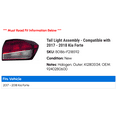 thumbnail image 2 of Tail Light Assembly - Compatible with 2017 - 2018 Kia Forte, 2 of 2