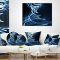 thumbnail image 4 of Designart 3D Illuminated Helix Shapes - Abstract Throw Pillow - 18x18, 4 of 5